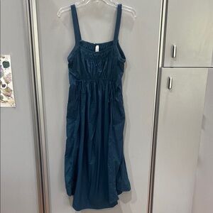 Anthropologie Teal Midi Dress